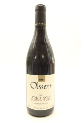 (1) 2003 Olssens of Bannockburn Jackson Barry Pinot Noir, Central Otago