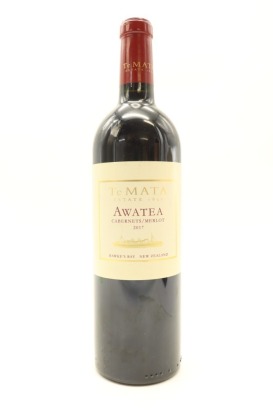 (1) 2017 Te Mata Estate Awatea Cabernets Merlot, Hawkes Bay