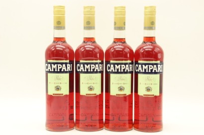 (4) Campari Bitter Aperitif, Lombardy, 25% ABV, 750ml