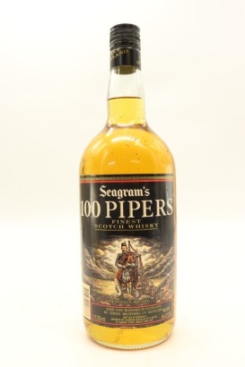 (1) Seagram's 100 Pipers Blended Scotch Whisky, Scotland, 40% ABV, 1125ml