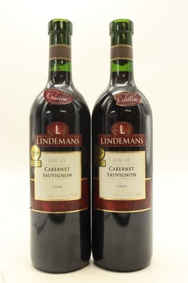 (2) 2000 Lindeman's Bin 45 Cabernet Sauvignon, South Eastern Australia