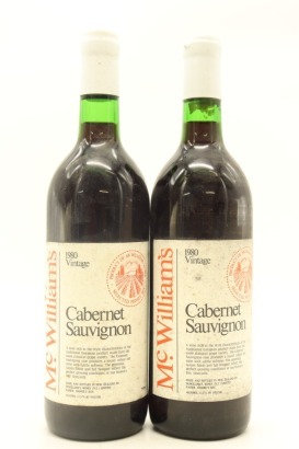 (2) 1980 McWilliam's Cabernet Sauvignon, Napier