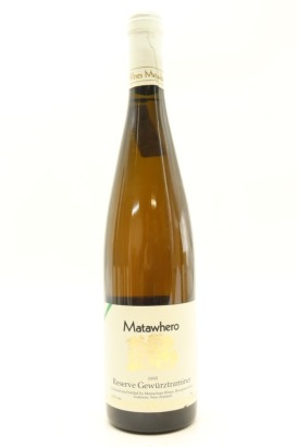 (1) 1995 Matawhero Gewurztraminer, Gisborne