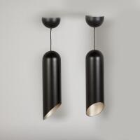 A Pair of Tom Dixon Hanging Pipe Pendants