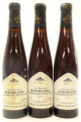 (3) 1985 Montana Late Harvest Riesling, Marlborough, 375ml (SOL)