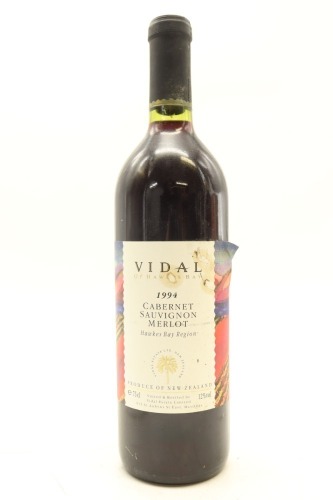 (1) 1994 Vidal Estate Cabernet Sauvignon - Merlot, Hawke's Bay (TOL)