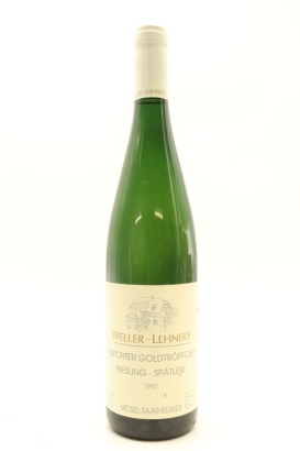 (1) 1997 Weingut Weller-Lehnert Piesporter Goldtropfchen Riesling Spatlese, Mosel