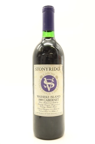 (1) 1989 Stonyridge Vineyard Larose, Waiheke Island