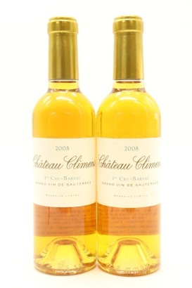 (2) 2008 Chateau Climens, Sauternes - Barsac, 375ml [JR19]
