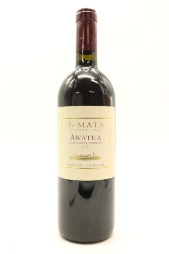 (1) 2010 Te Mata Estate Awatea Cabernets Merlot, Hawke's Bay
