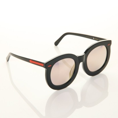 Karen Walker, Gold Mirrored Sunglasses with Case