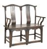 A Chinese Black Double Chair - 2