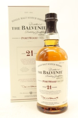 (1) The Balvenie PortWood 21 Year Old Single Malt Scotch Whisky, 40% ABV (GB)