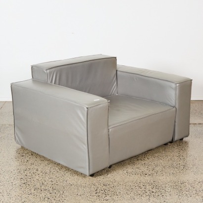 A Grey Modernist Armchair