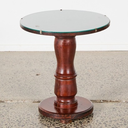 A Solid Wood Vintage Side Table