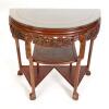 A Chinese Rosewood Demilune Table - 2