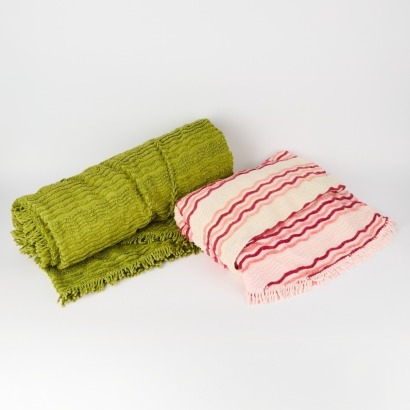 A Pair of Vintage Candlewick Blankets