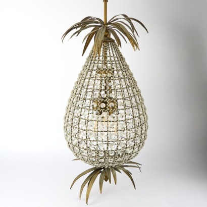A Crystal Pineapple Chandelier
