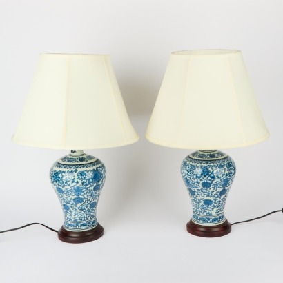 A Pair of Chinese Lamps