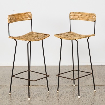 A Pair of Mid-Century NZ Made Barstools