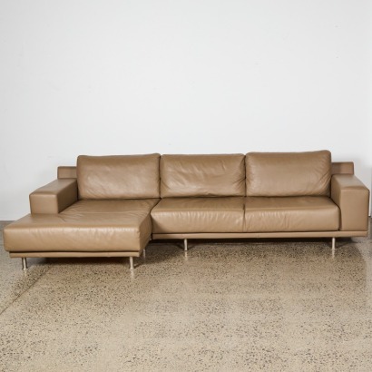 A BoConcept L-shaped Leather Sofa