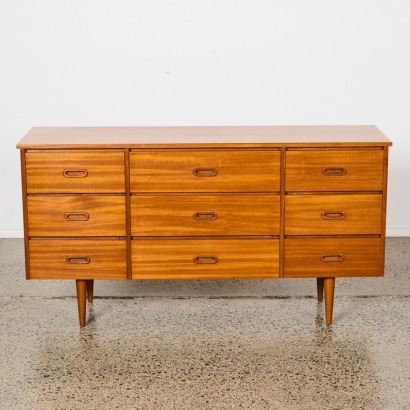 A Mid-Century Nine Drawer