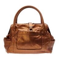 Chloe Bronze Leather Tote Bag