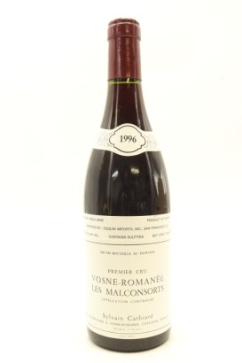 (1) 1996 Sylvain Cathiard Les Malconsorts, Vosne-Romanee Premier Cru