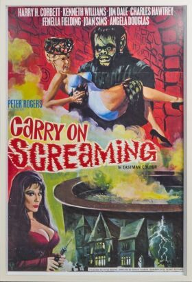 A Reproduction Carry On Screaming Movie Poster