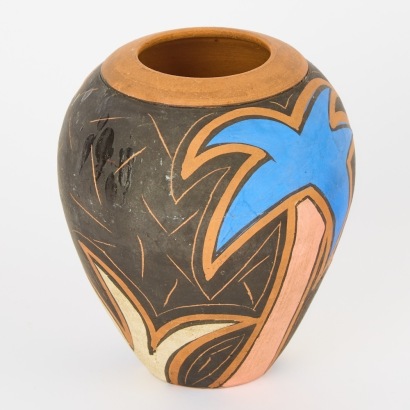 A Hand Painted Warren Tippett Vase