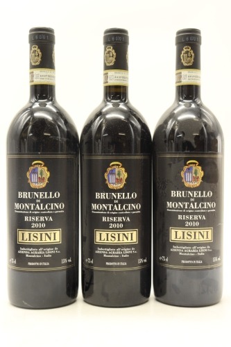 (3) 2010 Lisini Brunello di Montalcino Riserva DOCG, Tuscany [WS95]