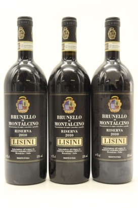 (3) 2010 Lisini Brunello di Montalcino Riserva DOCG, Tuscany [WS95]