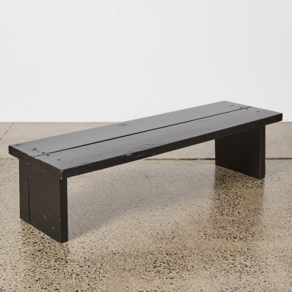 A Rustic Wooden Bench