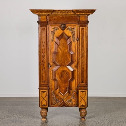 A Walnut Baroque Cabinet C.1800s