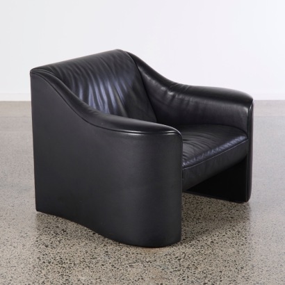 A Luigi Massoni & Georgio Cazzaniga Esquire Leather Club Chair For Matteo Grassi