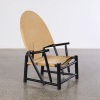 A Hoop Armchair in Lacquered Wood by Werther Toffoloni and Piero Palange, Germa, Italy, 1972