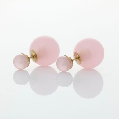 Christian Dior, Mise En Dior Tribal Pink Earrings with Box