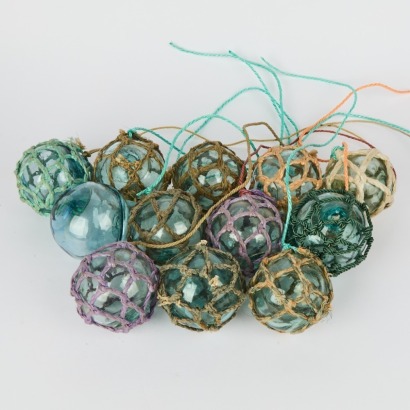 A Collection of Japanese Fishing Floats