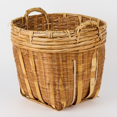 A Ratan And Bamboo Basket