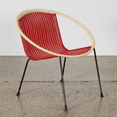 A Vibrant John Crichton Blind Foundation Satellite Chair c.1950s