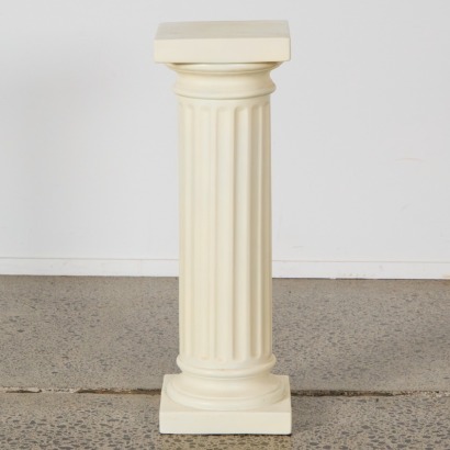 An Italian Plaster Column Plinth