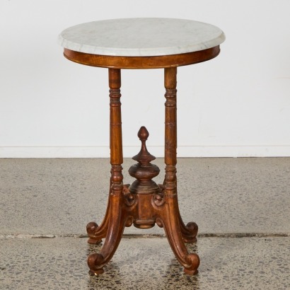 A Victorian Style Marble Top Occasional Table