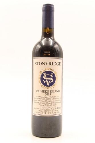 (1) 2003 Stonyridge Vineyard Larose, Waiheke Island