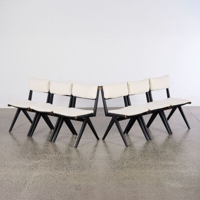 A Suit Of Six Cortez Dining Chairs