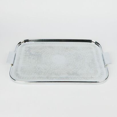 A Mid-Century Chrome Drinks Tray by Ranleigh