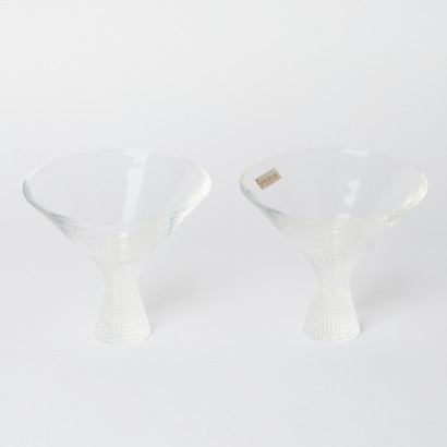 A Pair of Spiegelau Diamond Cut Large Martini Glasses