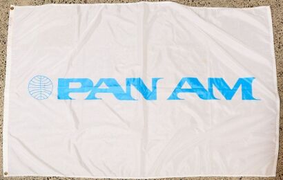 A Large US-Made Pan Am Flag NOS
