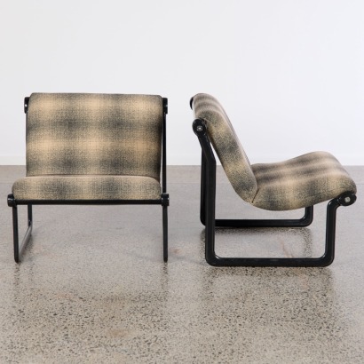 A Pair of Knoll Sling Lounge Chairs