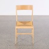 A Set of Four Oak Italian Wooden Rush Chair AF - 4