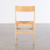 A Set of Four Oak Italian Wooden Rush Chair AF - 5